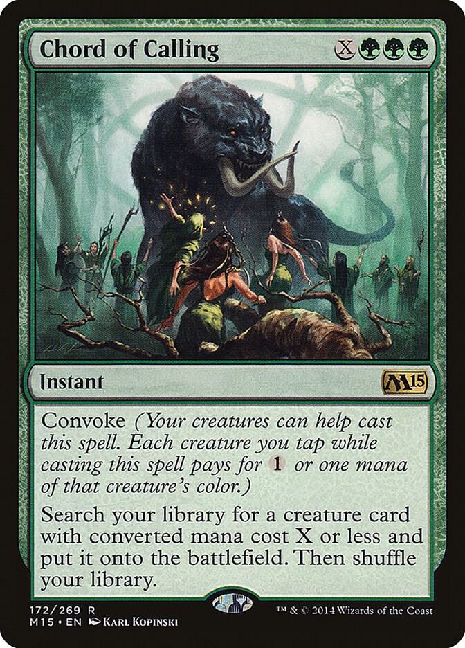 Chord of Calling 172 card from Magic 2015 (M15)