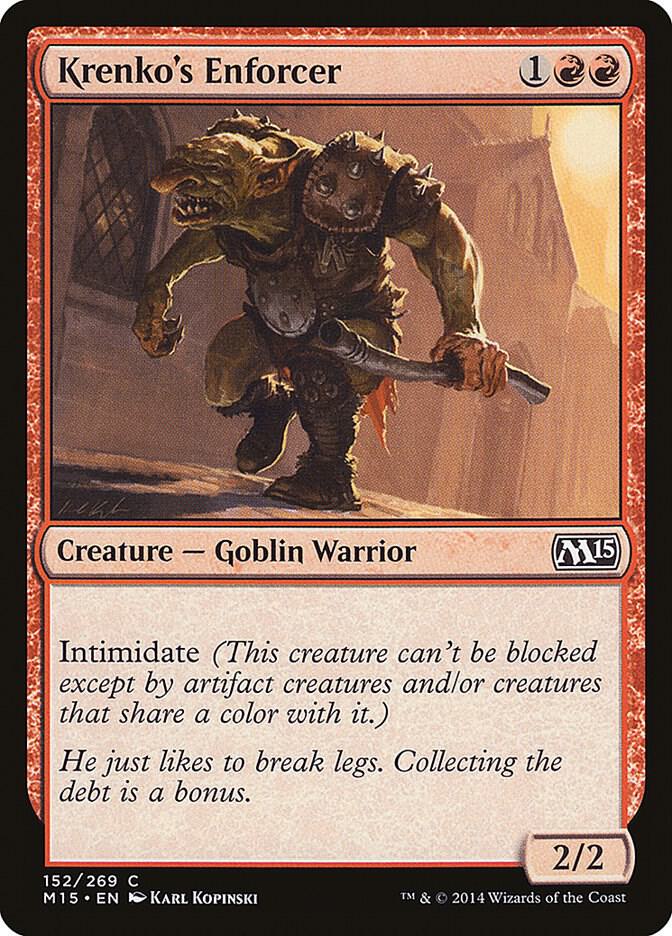 Krenko's Enforcer 152 card from Magic 2015 (M15)