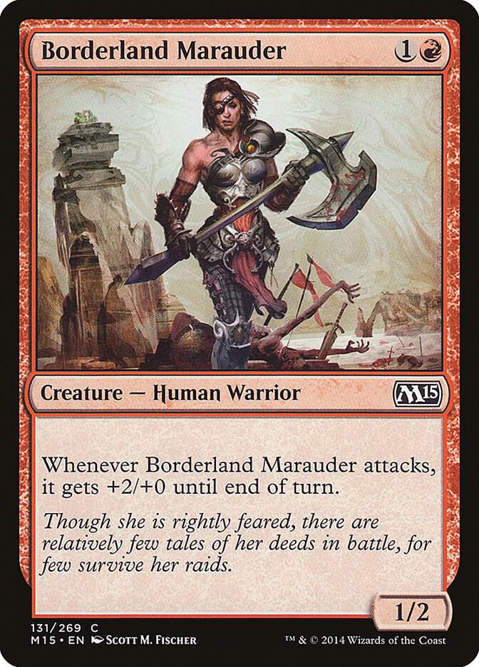 Borderland Marauder 131 card from Magic 2015 (M15)