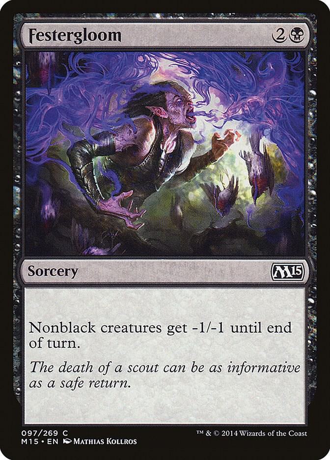 Festergloom 97 card from Magic 2015 (M15)