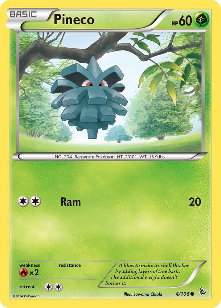 Pineco 4/106 card from XY - Flashfire