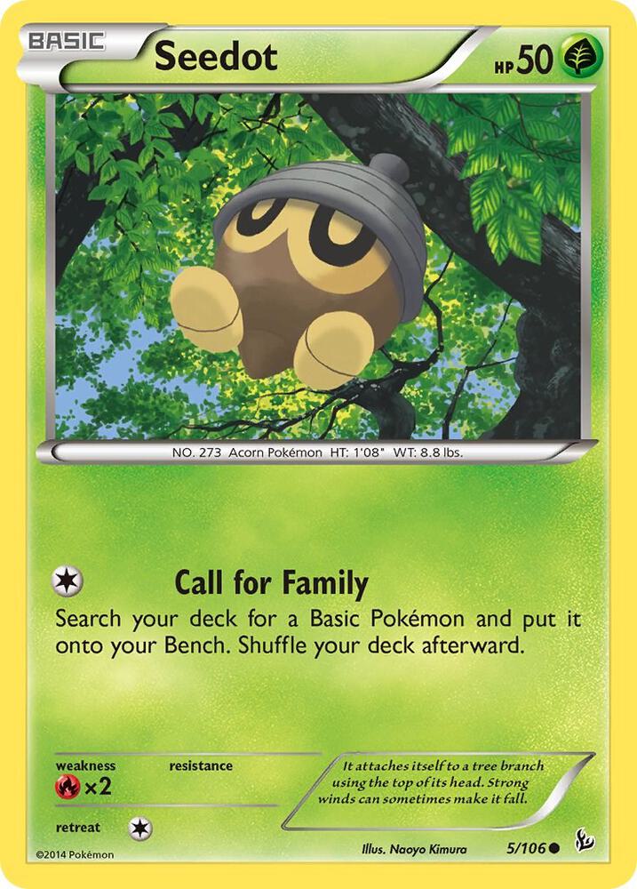 Seedot 5/106 card from XY - Flashfire