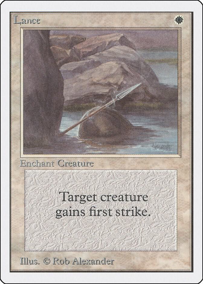 Lance card from Unlimited Edition