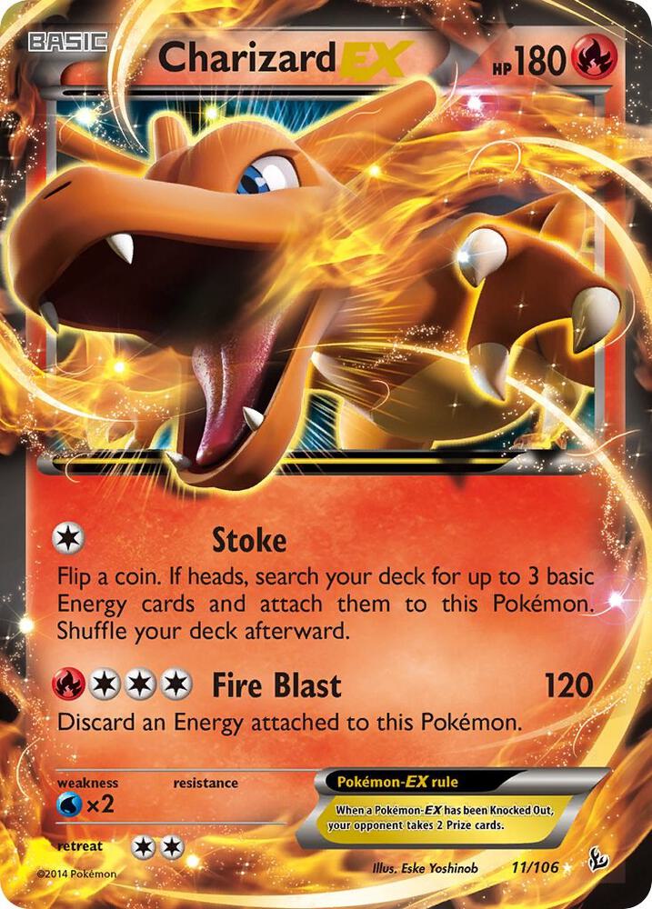Charizard EX (11) 11/106 card from XY - Flashfire