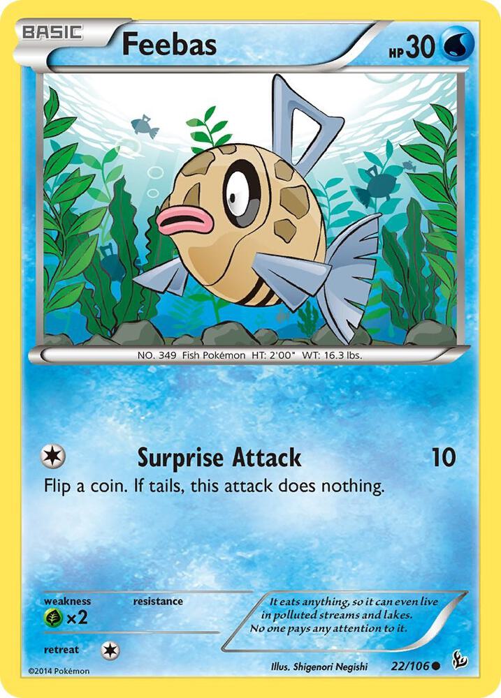 Feebas 22/106 card from XY - Flashfire