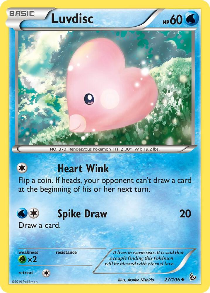 Luvdisc 27/106 card from XY - Flashfire