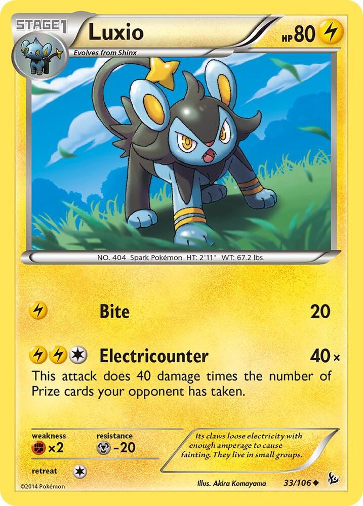 Luxio 33/106 card from XY - Flashfire
