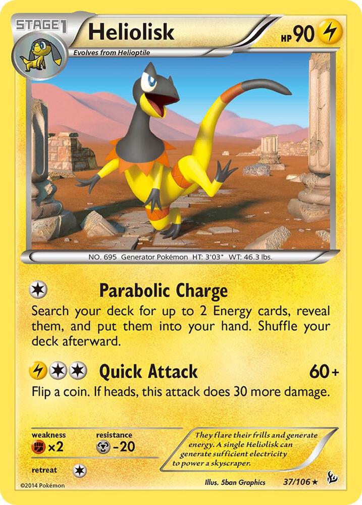 Heliolisk 37/106 card from XY - Flashfire