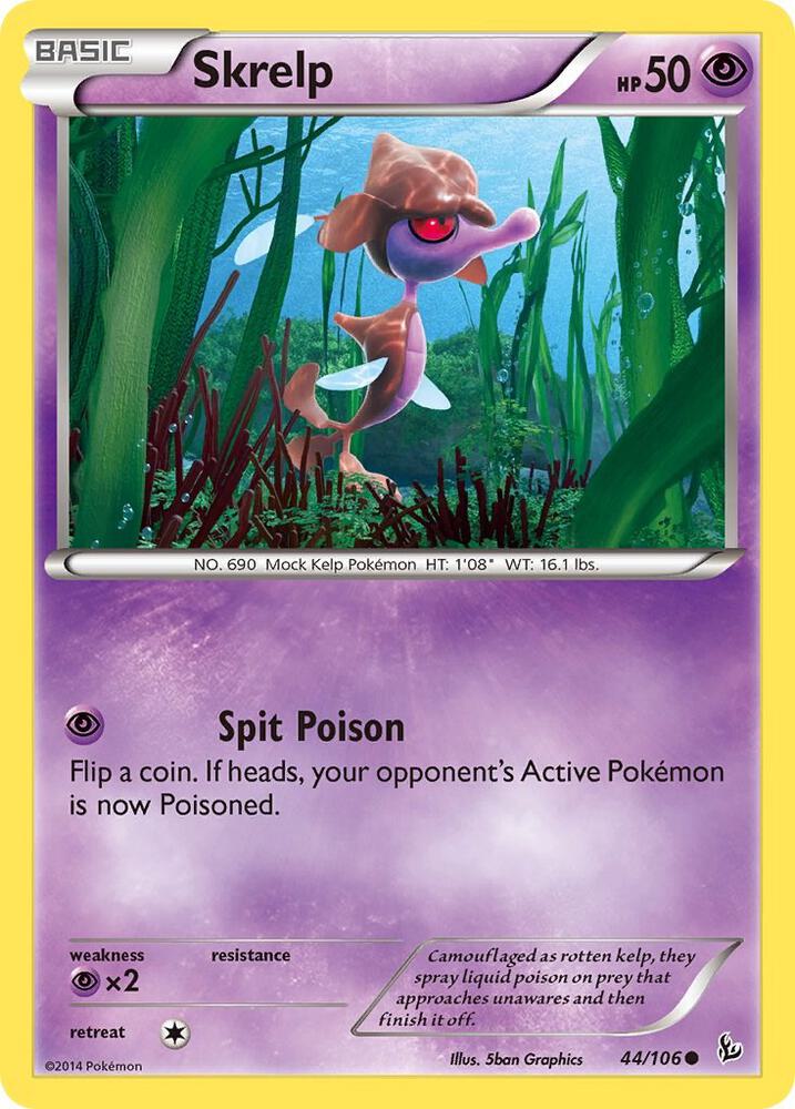 Skrelp 44/106 card from XY - Flashfire