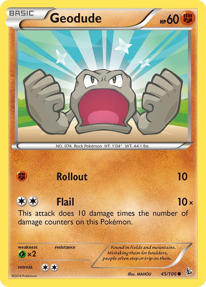 Geodude 45/106 card from XY - Flashfire