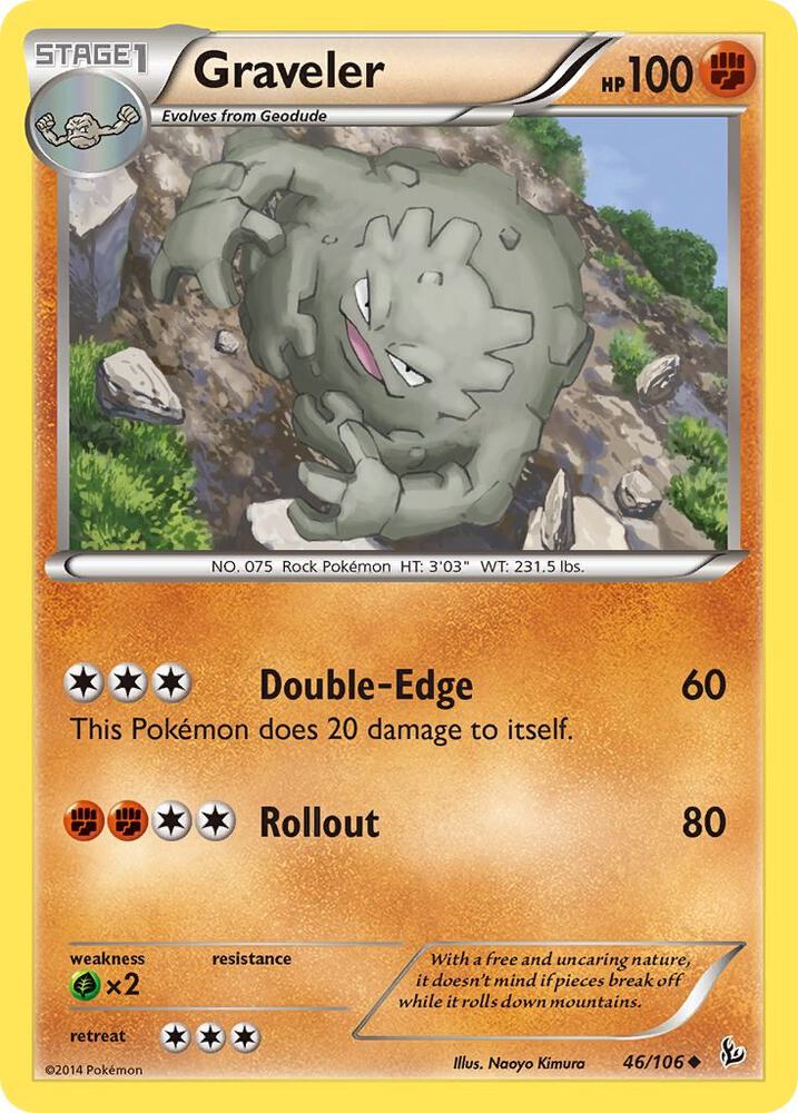 Graveler 46/106 card from XY - Flashfire