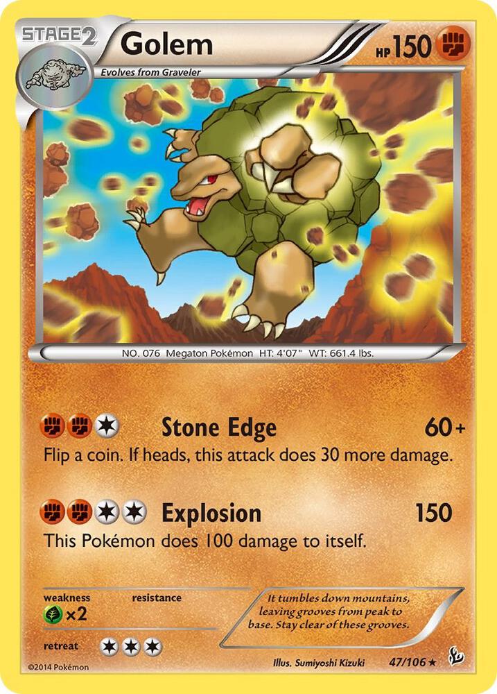 Golem 47/106 card from XY - Flashfire