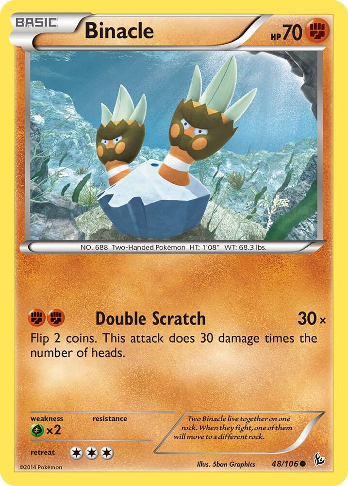 Binacle 48/106 card from XY - Flashfire