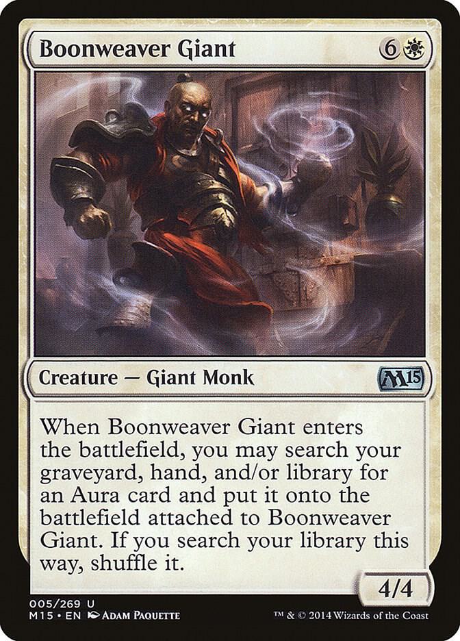 Boonweaver Giant 5 card from Magic 2015 (M15)