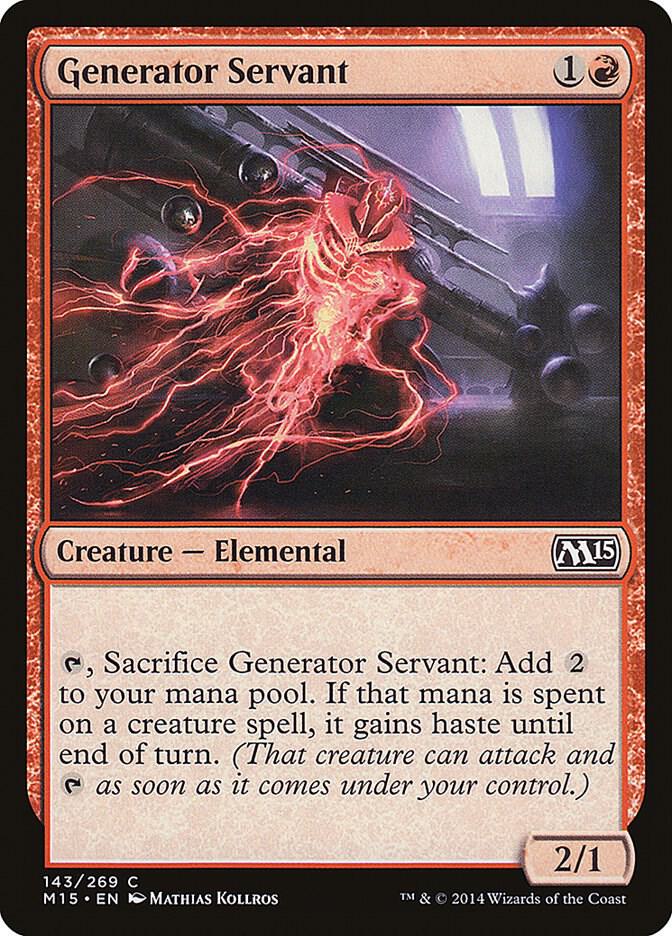 Generator Servant 143 card from Magic 2015 (M15)
