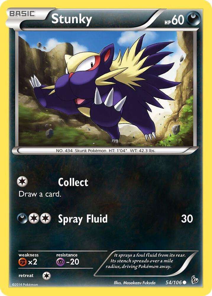 Stunky (54) 54/106 card from XY - Flashfire