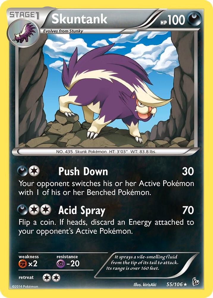 Skuntank 55/106 card from XY - Flashfire