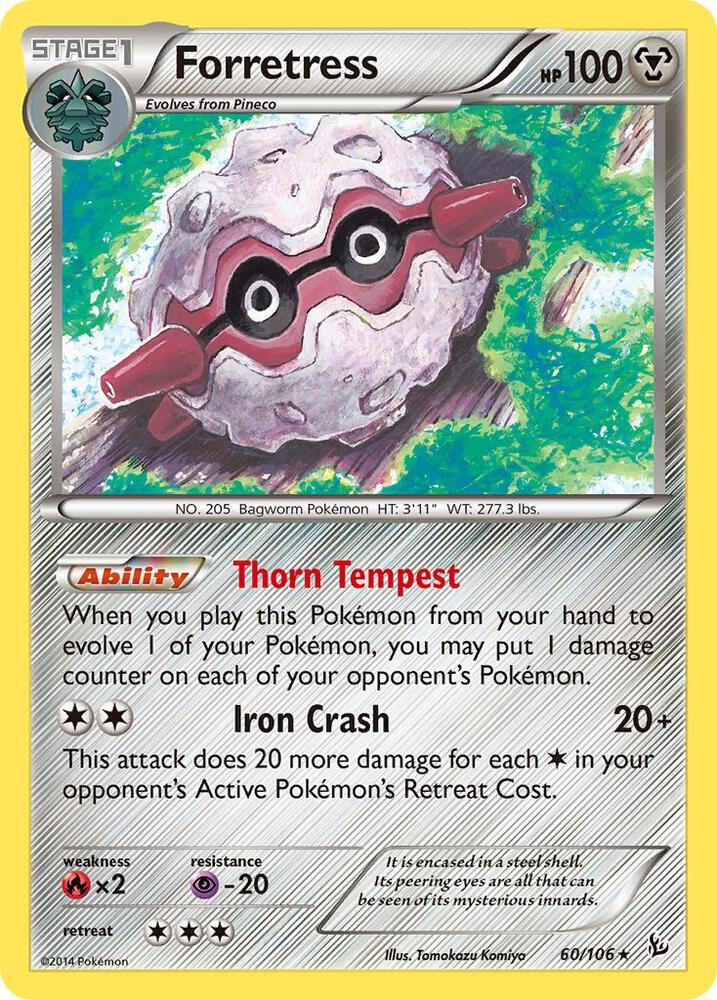 Forretress 60/106 card from XY - Flashfire