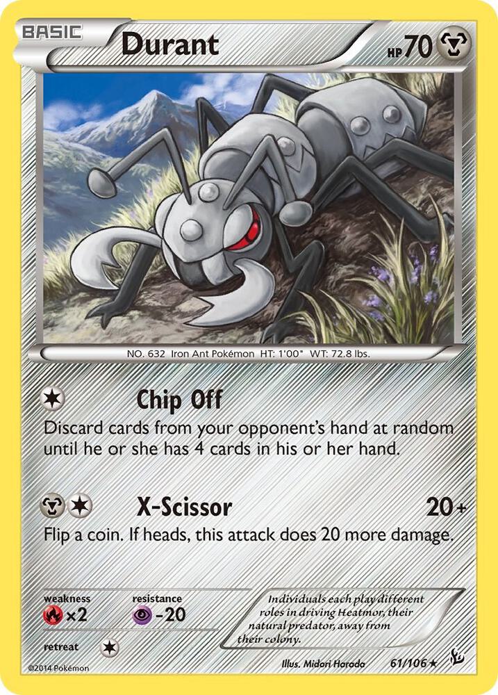 Durant 61/106 card from XY - Flashfire