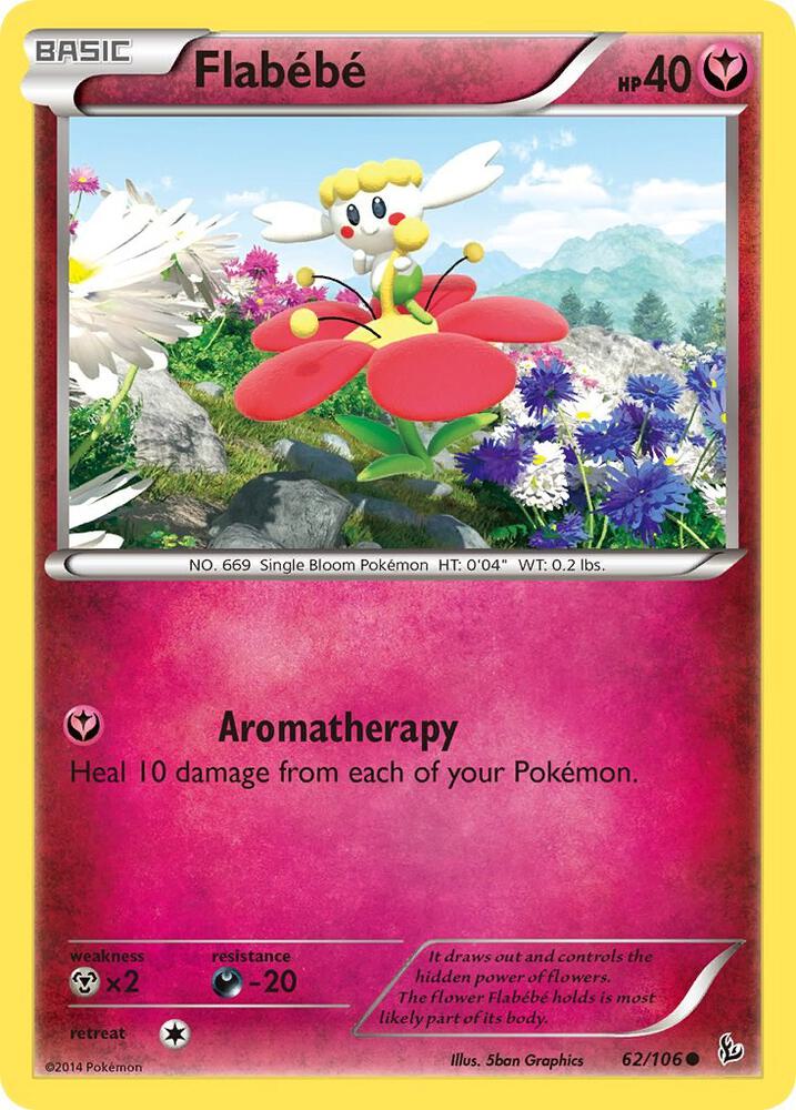 Flabebe (62) 62/106 card from XY - Flashfire