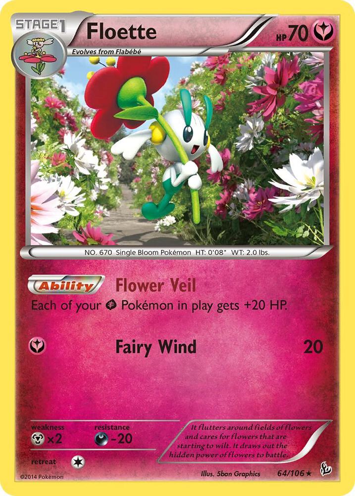 Floette (64) 64/106 card from XY - Flashfire