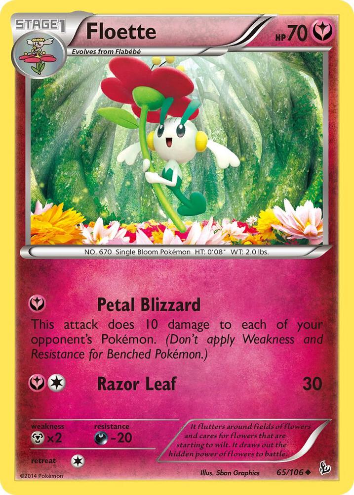Floette (65) 65/106 card from XY - Flashfire