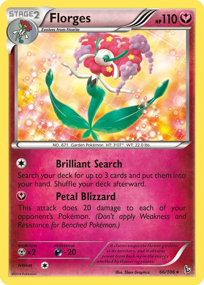 Florges 66/106 card from XY - Flashfire
