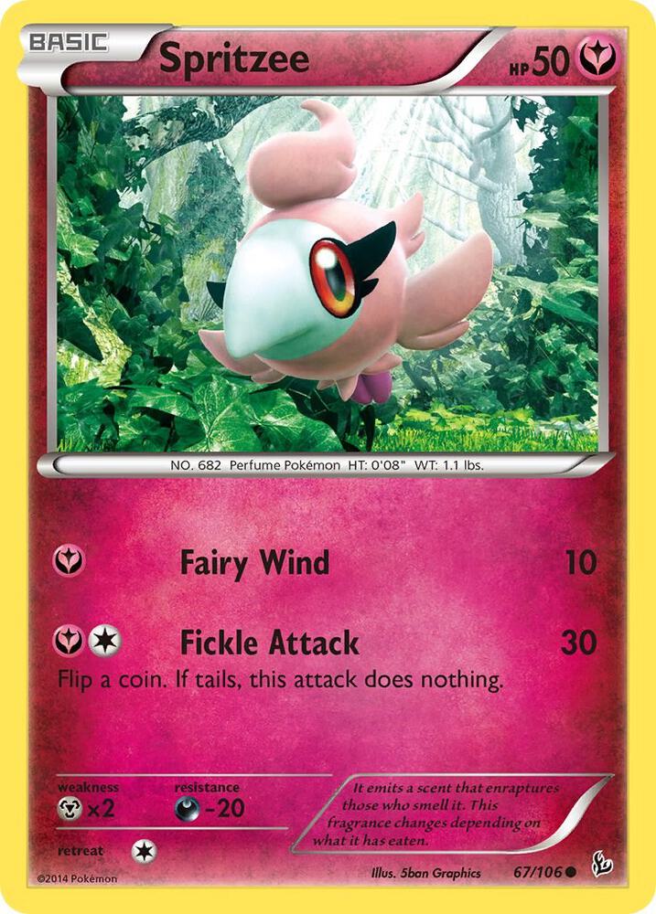 Spritzee 67/106 card from XY - Flashfire