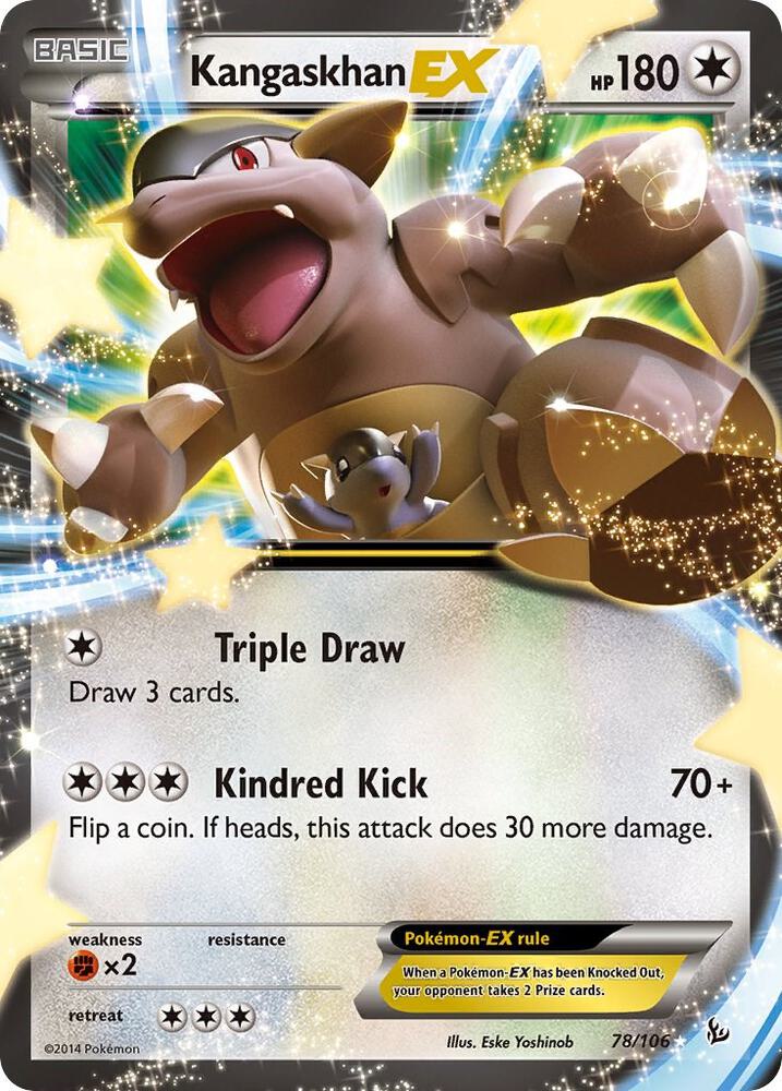 Kangaskhan EX 78/106 card from XY - Flashfire
