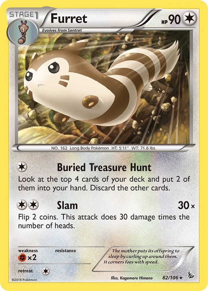 Furret 82/106 card from XY - Flashfire