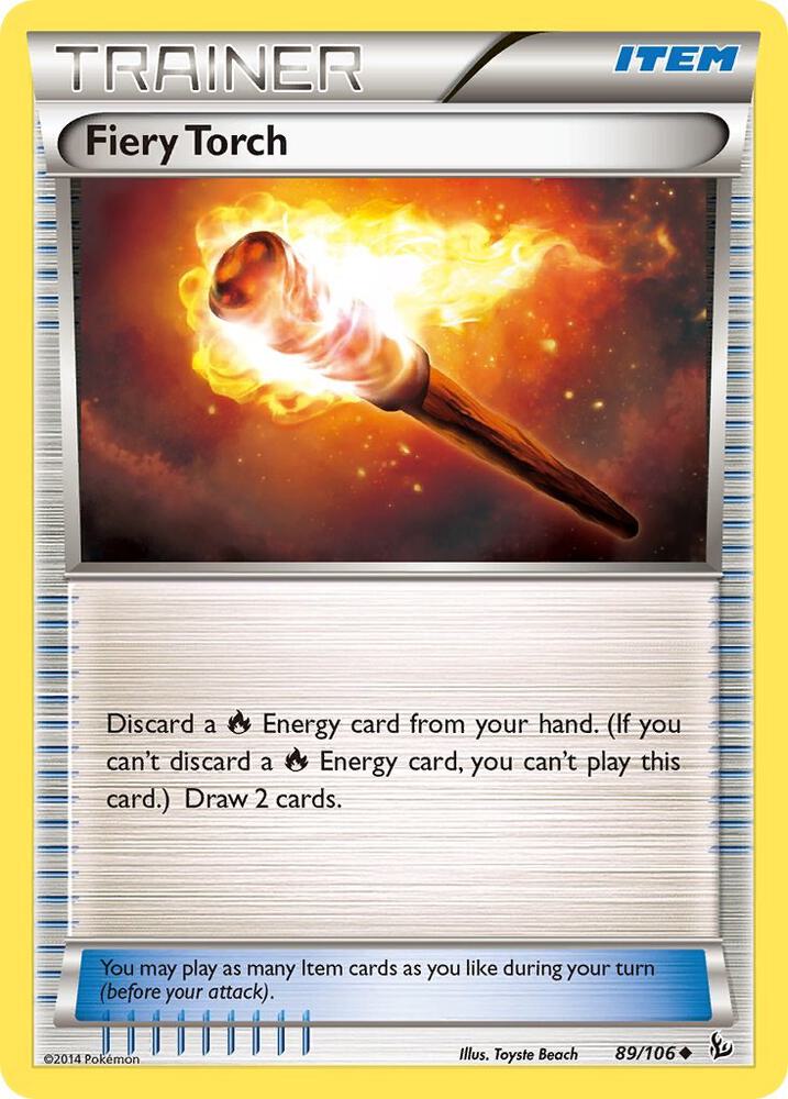 Fiery Torch 89/106 card from XY - Flashfire