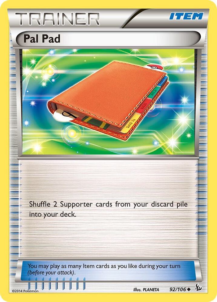 Pal Pad 92/106 card from XY - Flashfire