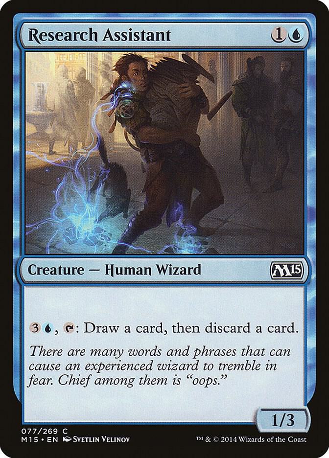 Research Assistant 77 card from Magic 2015 (M15)