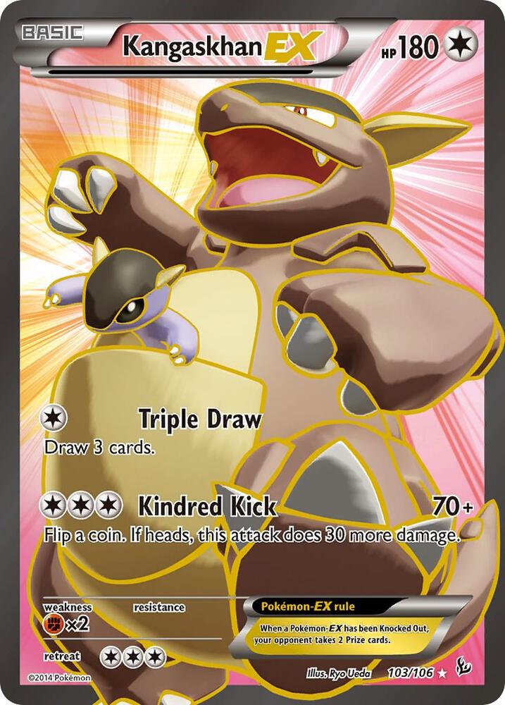 Kangaskhan EX (103 Full Art) 103/106 card from XY - Flashfire