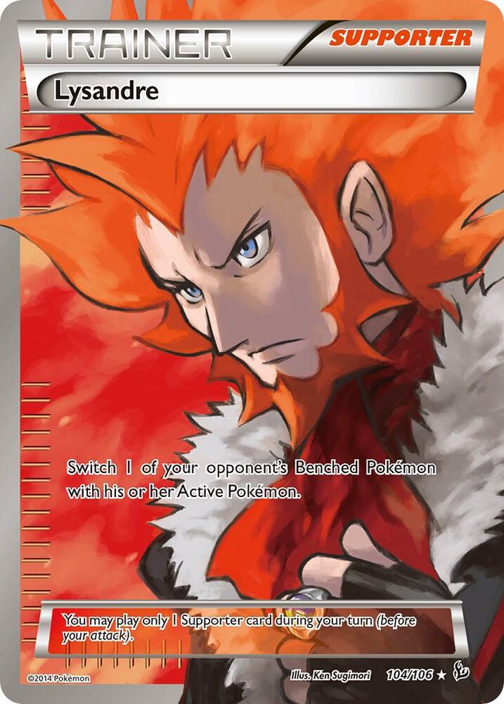 Lysandre (104 Full Art) 104/106 card from XY - Flashfire