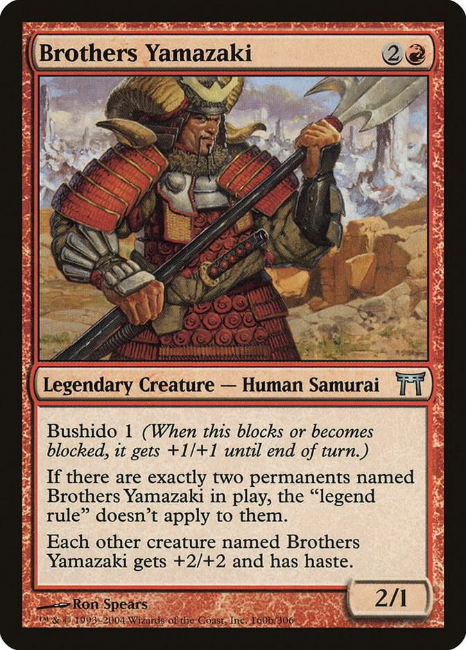 Brothers Yamazaki (160b Pike) card from Champions of Kamigawa