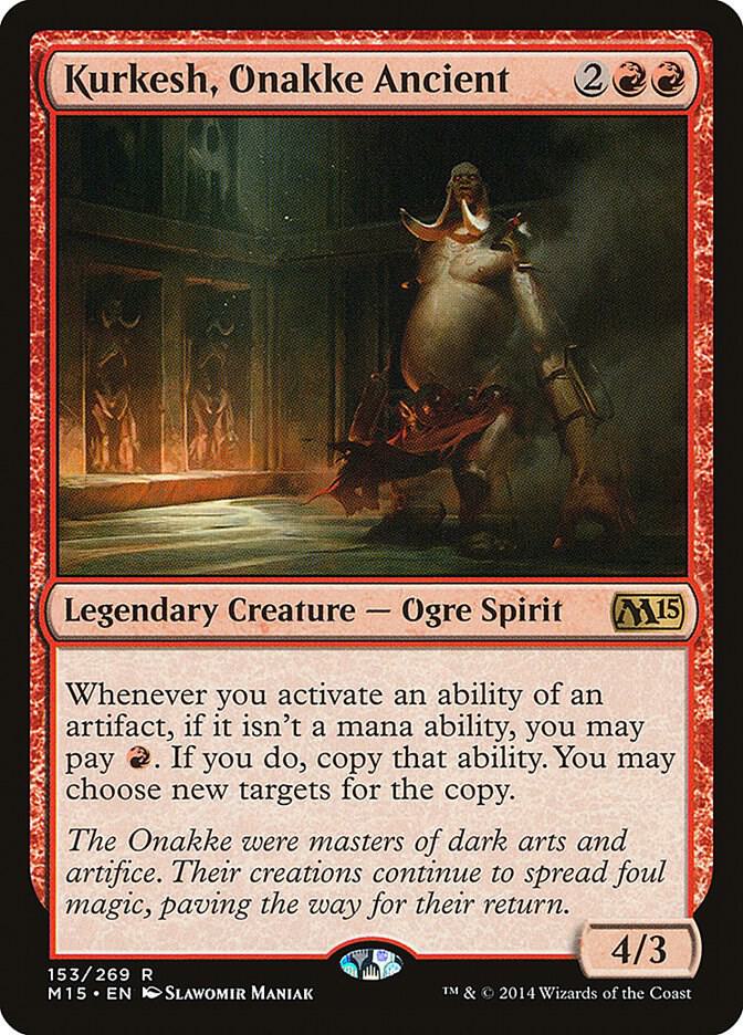 Kurkesh, Onakke Ancient 153 card from Magic 2015 (M15)