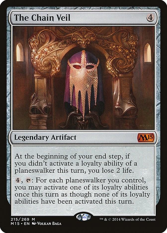 The Chain Veil 215 card from Magic 2015 (M15)