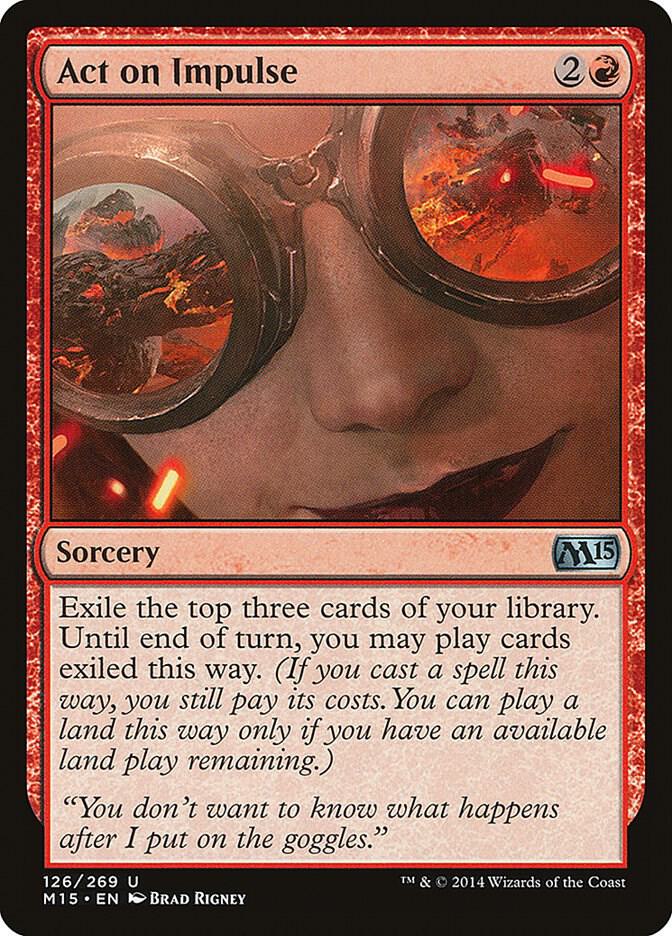 Act on Impulse 126 card from Magic 2015 (M15)