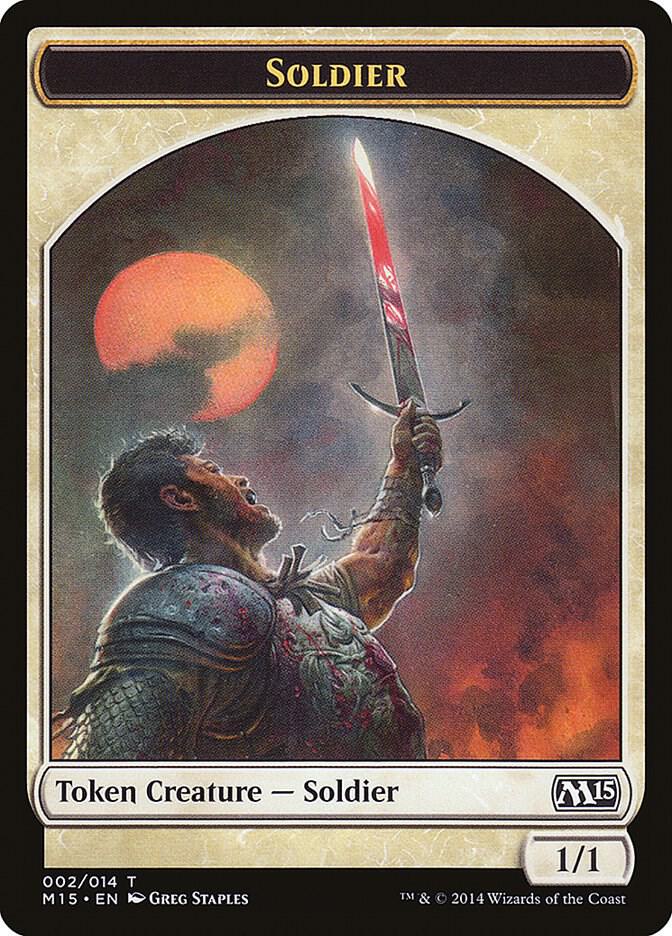Soldier Token 2 card from Magic 2015 (M15)