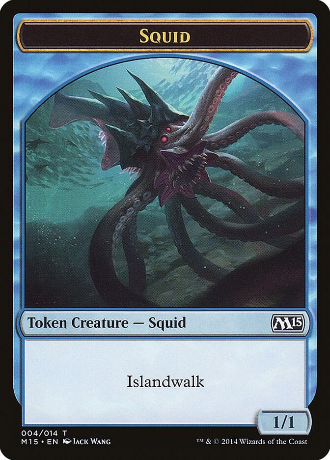 Squid Token 4 card from Magic 2015 (M15)