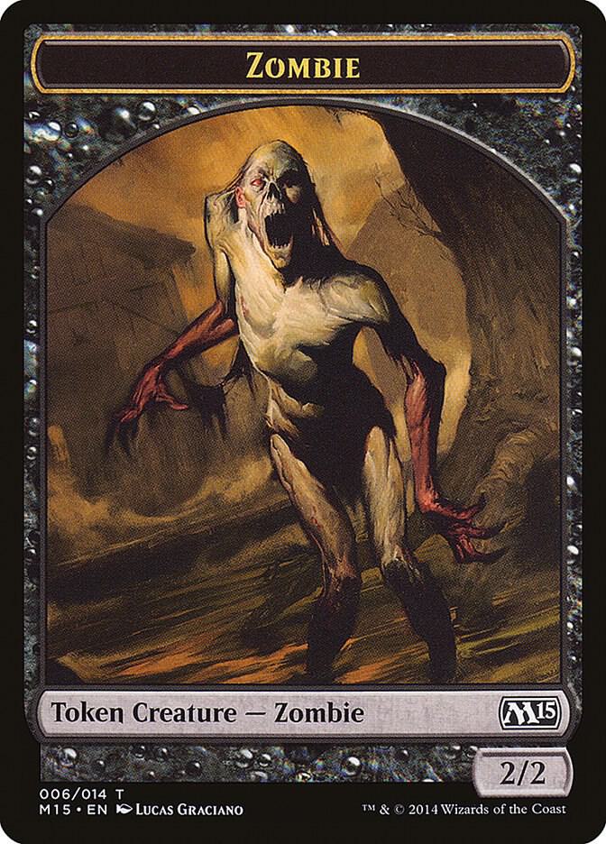 Zombie Token 6 card from Magic 2015 (M15)