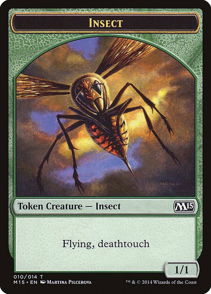 Insect Token (Deathtouch) 10 card from Magic 2015 (M15)