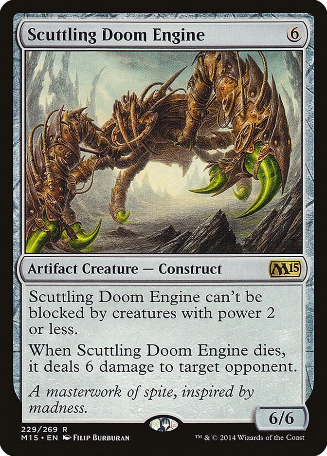 Scuttling Doom Engine 229 card from Magic 2015 (M15)