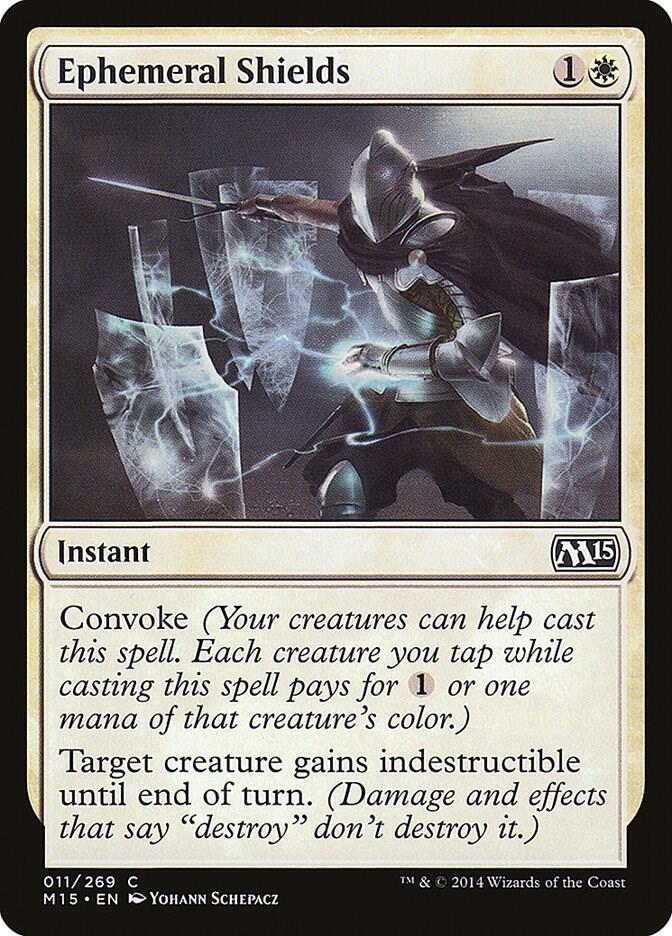 Ephemeral Shields 11 card from Magic 2015 (M15)