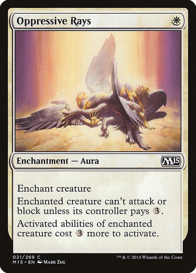Oppressive Rays 21 card from Magic 2015 (M15)