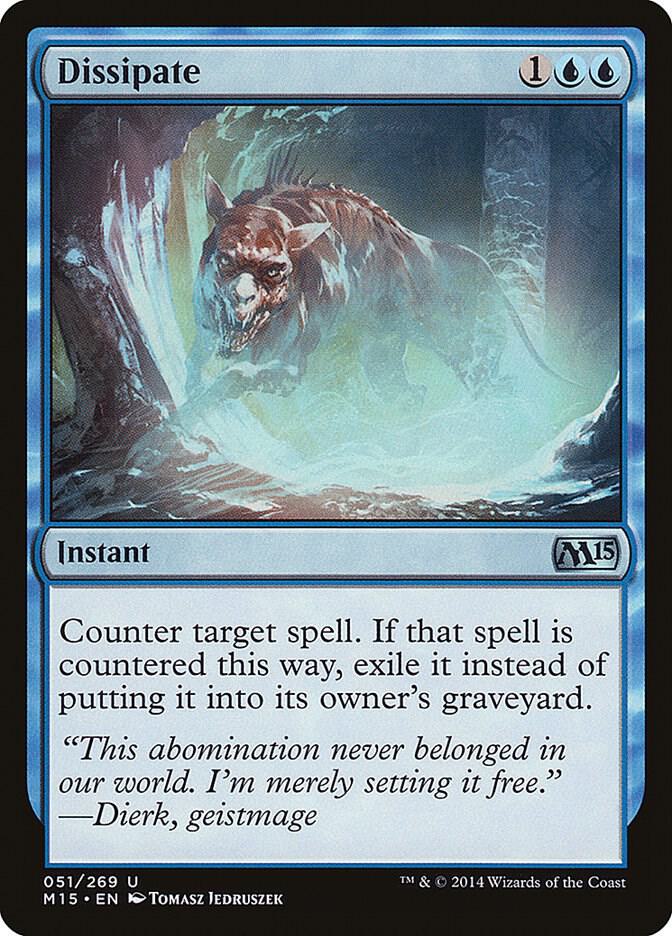 Dissipate 51 card from Magic 2015 (M15)