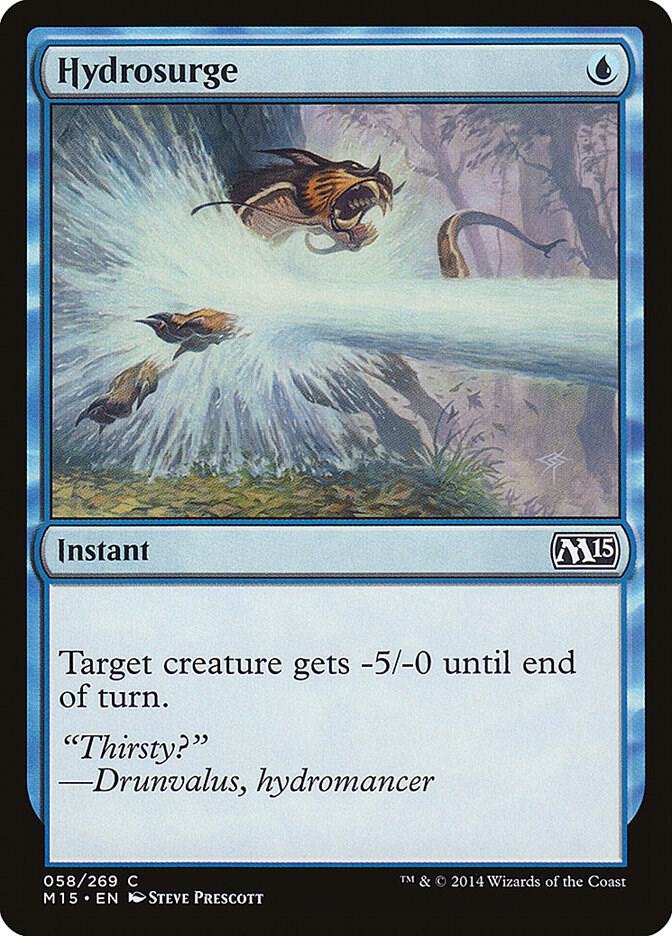 Hydrosurge 58 card from Magic 2015 (M15)