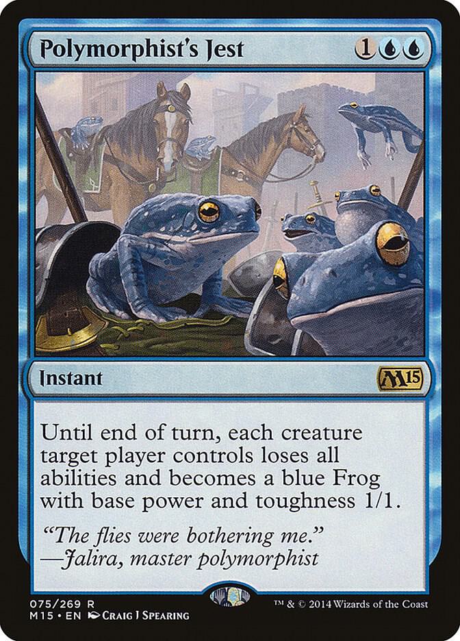 Polymorphist's Jest 75 card from Magic 2015 (M15)
