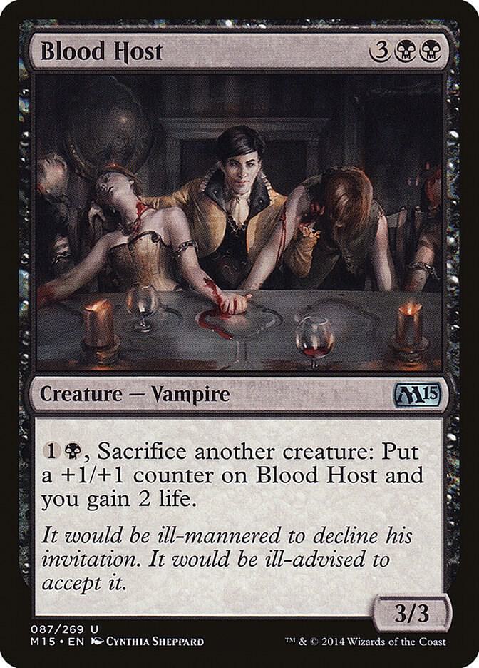 Blood Host 87 card from Magic 2015 (M15)